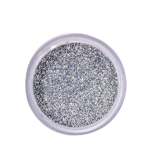 Glitter argento scuro per nail art